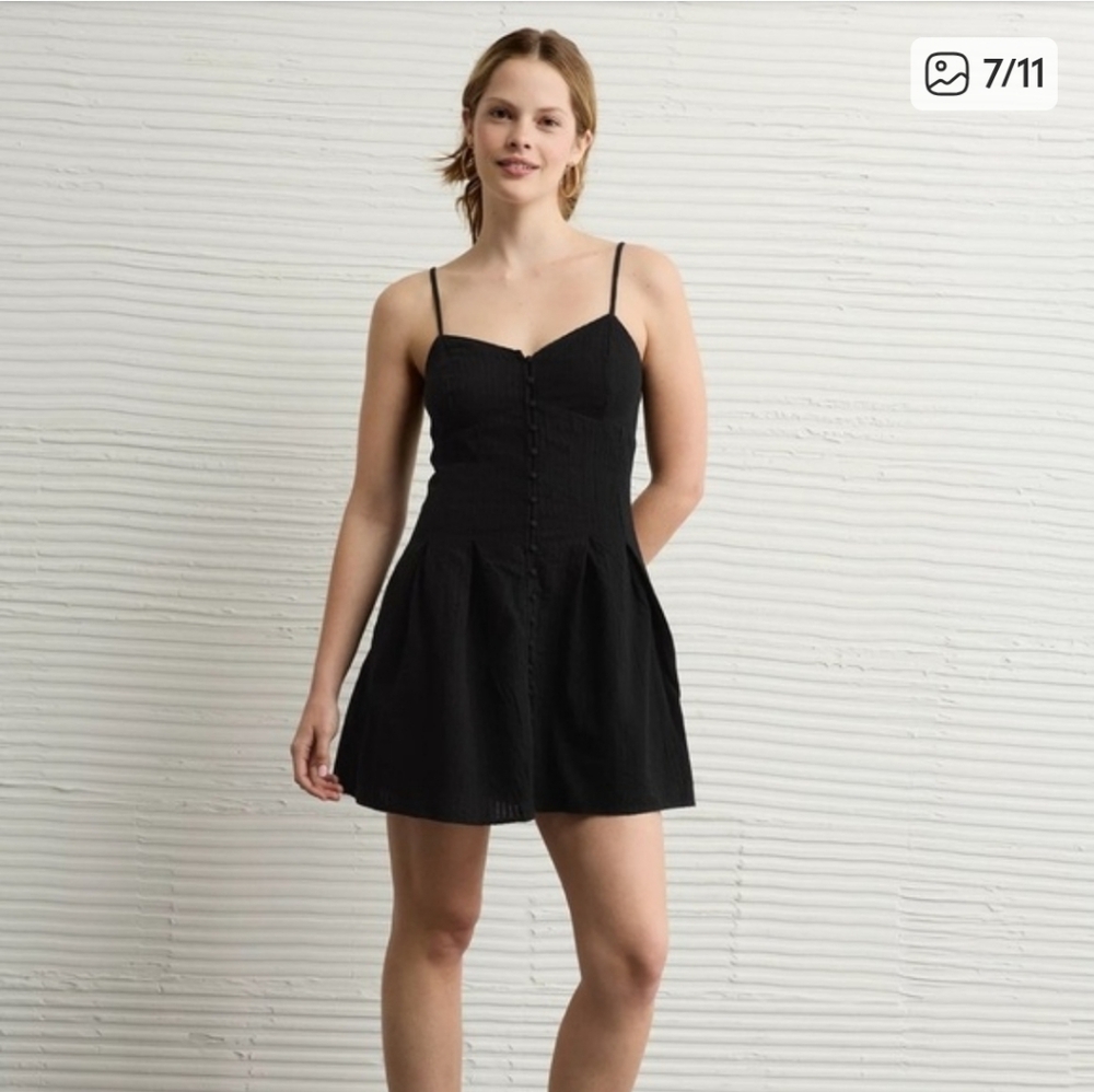 American Eagle Sweetheart Button-up Mini Dress